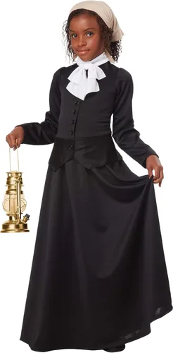 Vista 2 de California Costumes, Susan B. Anthony/Harriet Tubman, disfraz para niña