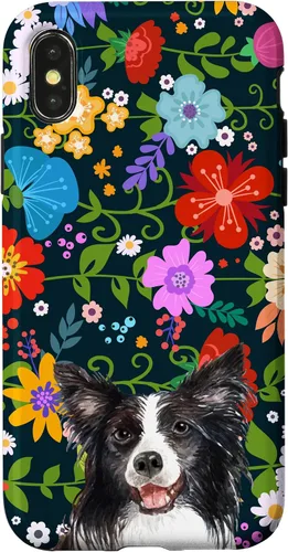 Vista 5 de Border Collie Ditsy Flower Floral Pattern for Women Case for iPhone 17