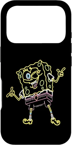 Vista 30 de Spongebob Squarepants Carcasa Neon Line Art para iPhone 17