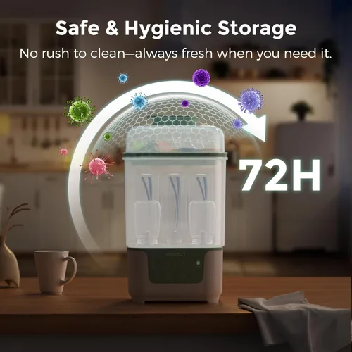 Vista 3 de Momcozy Kit de esterilizador y secadora de botellas y cepillo para botellas