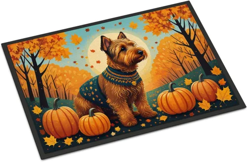 Vista 64 de Caroline's Treasures DAC1041MAT - Tapete de algodón de Tulear para puerta delantera, 18 x 27 pulgadas, para interiores y exteriores, para entrada