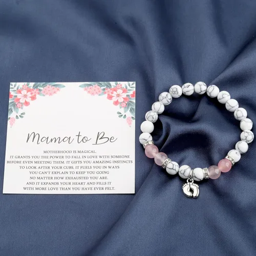 Vista 5 de Regalo de mamá para ser regalo de embarazo, regalo de nueva mamá, pulsera para madre embarazada, regalo para esposa embarazada, regalo para mamá