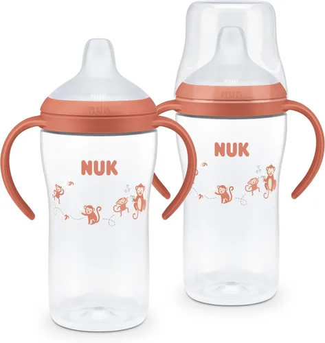 Vista 9 de NUK Perfect Match - Taza de aprendizaje con pajita, 8 onzas, paquete de 2 – Pajita suave, asas de fácil agarre, sin BPA, taza de transición a prueba