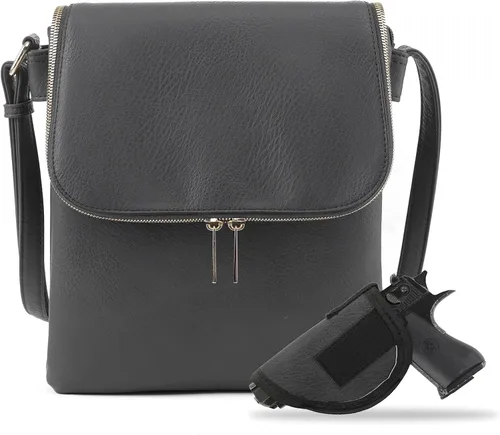 Vista 11 de JESSIE & JAMES Bolso cruzado con bolsillo oculto Cheyanne con cerradura y llave Negro