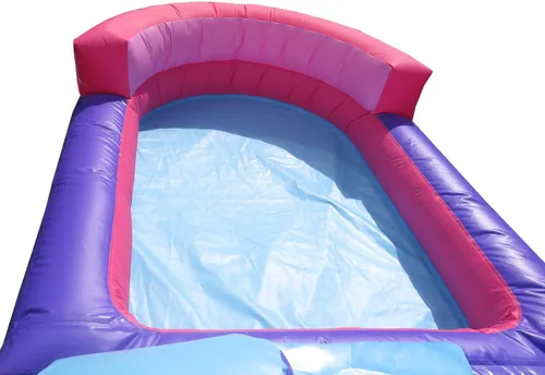 Vista 5 de Pogo Bounce House Tobogán acuático inflable y piscina, rosa Rosa Deluxe