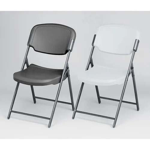 Vista 4 de Iceberg Enterprises Rough N Ready Series - Silla plegable de resina, marco de acero, carbón - US-ICE64007