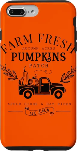 Vista 12 de Funda de otoño vintage para iPhone 14 Pro Farm Fresh Pumpkin