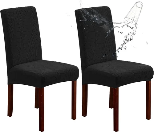 Vista 23 de Fundas elásticas para sillas de comedor resistentes a Las fundas elásticas para sillas de comedor resistentes a salpicaduras ayudan a proteger