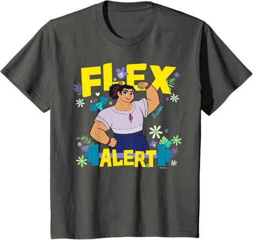 Vista 37 de Disney Encanto Luisa Madrigal Flex Alert Camiseta, Negro