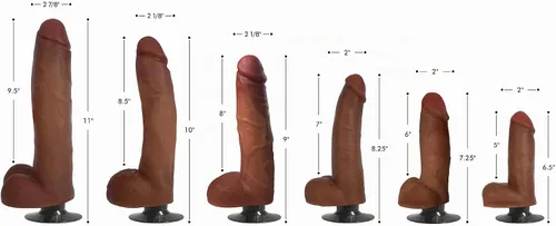 Vista 2 de Jock - Consolador vibrador mediano con bolas - 6 pulgadas