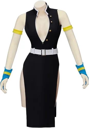 Vista 2 de Uzui Tengen - Disfraz de uniforme para cosplay, vestido sexy, conjunto completo de traje de carnaval para mujeres, mujeres y adultos
