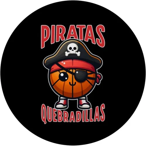 Vista 3 de Piratas de Quebradillas Baloncesto Puerto Rico Baloncesto PopSockets Estándar PopGrip