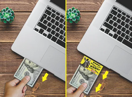 Vista 3 de Larkmo The Pranking Zebra Funny $100 Gag, Realista Broma de Bill de Cien Dólares Broma de Oficina para Hombres, Mujeres y Niños, Gran Broma