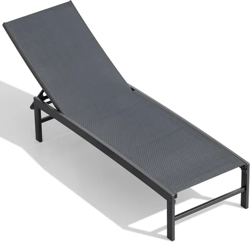 Vista 22 de Chaise Lounge Outdoor Pool Lounge Juego de 2 sillas de bronceado (beige)