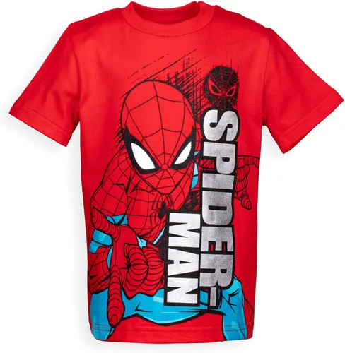Vista 7 de Marvel Spider-Man - Paquete de 4 camisetas sin botones para niños pequeños a grandes