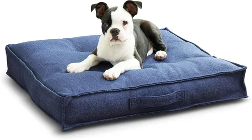 Vista 19 de Happy Hounds Milo - Cama cuadrada copetuda para perro, musgo, mediano (32 x 32 pulgadas)