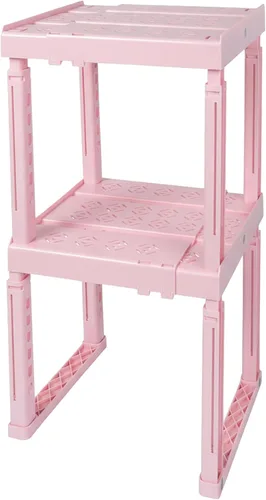 Vista 15 de Piffny Estante Organizador para Casilleros, Ancho y Altura Ajustables, Apilable, Estante Ideal para Casilleros de Escuela, Oficina, Gimnasio