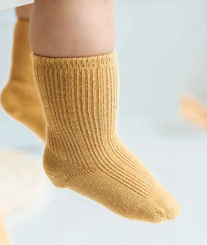 Vista 2 de QandSweat Calcetines de tobillo unisex de algodón sin costuras para niños pequeños