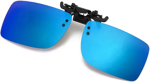 Vista 12 de Polarized Clip-on Sunglasses with Flip Up Function Anti-Glare UV400 Driving Glasses Clip-on for Prescription Glasses