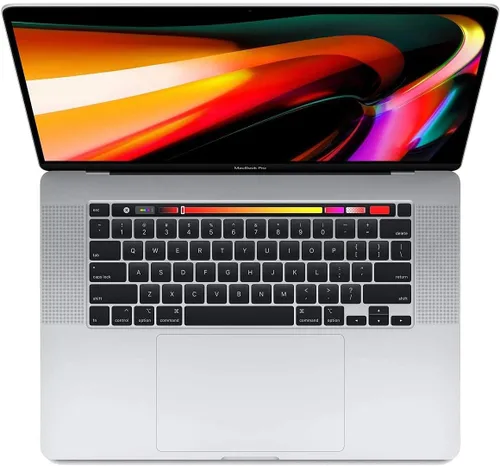 Vista 5 de Apple MacBook Pro Touch Bar de finales de 2019 con Intel i9 Core de 9ª generación de 8 GHz (32 GB de RAM, 512 GB SSD), plata (renovada)