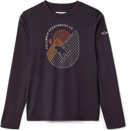Vista 3 de Columbia Camiseta Grizzly Peak Ls Graphic para niño Negro Gema Berg