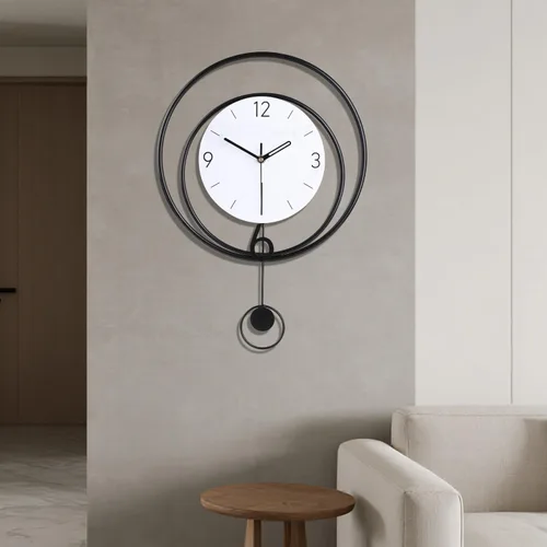 Vista 15 de Dankeit Reloj de pared decorativo de 13 pulgadas, silencioso y sin tictac, funciona con pilas, reloj de pared grande para sala de estar, cocina