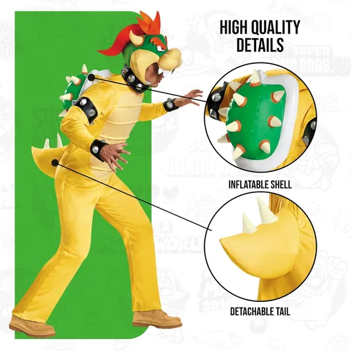 Vista 5 de Disguise Plus Size Deluxe Bowser Costume