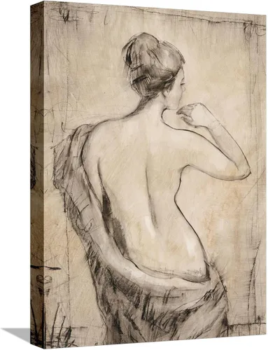 Vista 15 de ART.COM Impresiones artísticas enmarcadas para pared, estudio de desnudo neutro II por Tim O'toole, decoración figurativa, 12 x 16 pulgadas, marco