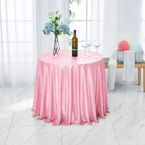 Vista 33 de Hahuho Mantel rectangular de lentejuelas de 50x80 pulgadas, color champán, mantel con purpurina para decoración de despedida de soltera, cumpleaños