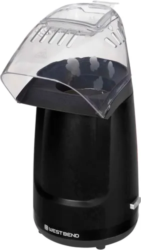 Vista 6 de West Bend Air Crazy - Máquina para hacer palomitas de maíz de aire caliente, 4 cuartos de galón, sin aceite, para aperitivos más saludables Negro