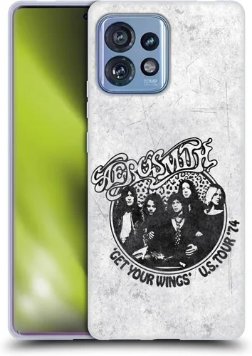 Vista 42 de Head Case Designs Officially Licensed Aerosmith 1987 Permanent Vacation Black and White Gel Case [Military Grade Protection] Compatible with Moto E7
