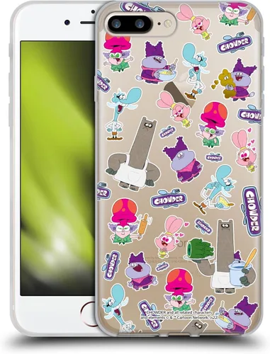 Vista 8 de Head Case Designs Officially Licensed Chowder: Animated Series Character Art Graphics Gel Case [Military Grade] Compatible with Apple iPhone 7