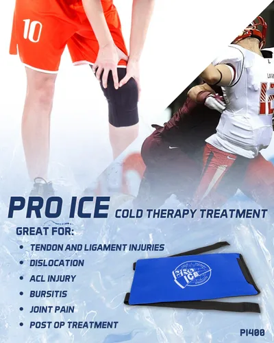Vista 3 de Pro Ice Knee/Envoltura multiusos para terapia de frío