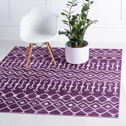 Vista 46 de Unique Loom Enrejado Marroquí Colección Trellis Geométrica Transicional Beige/Marfil Alfombra Área (10 pies 8 pulgadas x 16 pies 5 pulgadas)