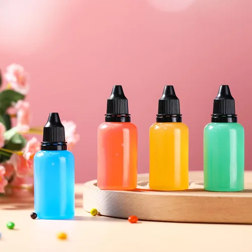 Vista 7 de Tioncy 100 botellas de plástico con cuentagotas de 1.0 fl oz, botellas de líquido exprimibles a granel con tapas a prueba de fugas, cuentagotas