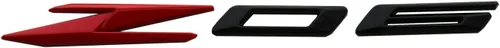 Vista 3 de 2 emblemas C8 Z06 laterales de repuesto para GM Chevrolet C8 Corvette 85623536 2020-2022 (negro/rojo)