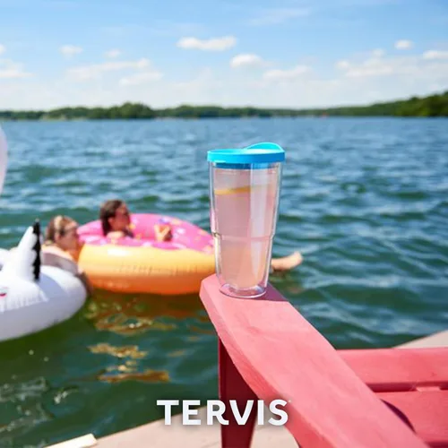 Vista 9 de Tervis Vaso aislado de doble pared con diseño de gato a cuadros hecho en Estados Unidos mantiene las bebidas frías y calientes, 24 onzas, clásico