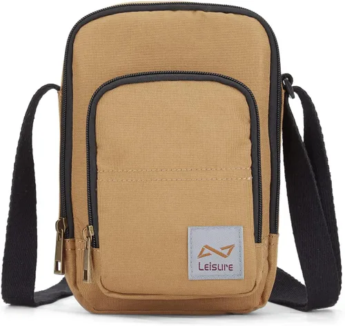 Vista 7 de Bolso cruzado para hombre, mini bolso de hombre, bolso de hombro de mensajero de viaje para hombre, bolsas laterales pequeñas para hombre