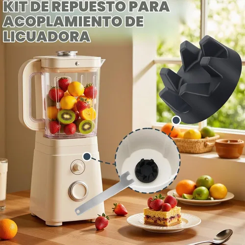 Vista 2 de 9704230 Acoplador de licuadora con llave inglesa, piezas de repuesto compatibles con KitchenAid KSB5WH, KSB5, KSB3 modelos/Reemplaza WP9704230VP