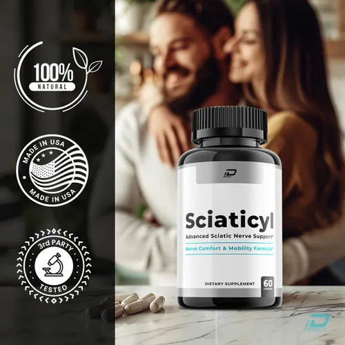Vista 3 de Sciaticyl Cápsulas – Sciaticyl Advanced Suplemento Natural Blend Formula para mantener niveles saludables y fuerza extra (1 paquete - 60 cápsulas)