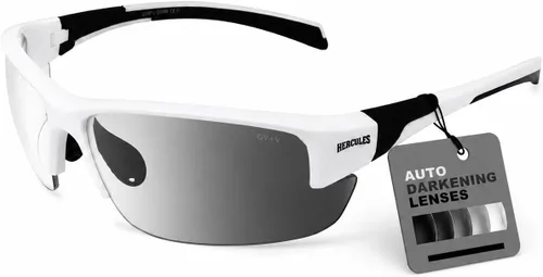 Vista 10 de Global Vision Hercules 7 Gafas de seguridad fotocromáticas con oscurecimiento automático, lente transparente a humo ANSI Z87.1 Negro