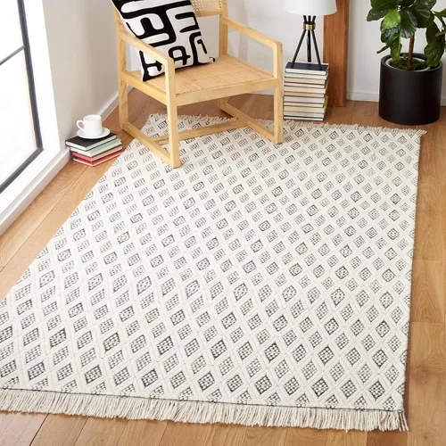 Vista 10 de SAFAVIEH Natura Collection - Alfombra de pasillo de 9 pies, color marfil y negro, diseño de transición, ideal para zonas de alto tráfico en pasillo