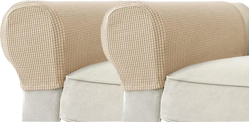Vista 13 de Funda para reposabrazos, protector de muebles, fundas elásticas para brazos de sofá, funda lavable para sillón, funda de brazo para sofá, silla