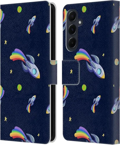 Vista 199 de Head Case Designs Officially Licensed Carla Morrow Colorful Space Dice Patterns Leather Wallet Case Compatible with Samsung Galaxy A07 4G