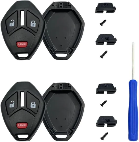 Vista 7 de Funda de repuesto para mando a distancia sin llave para Mitsubishi Eclipse Endeavor Galant Lancer Outlander (3 botones paquete 1)