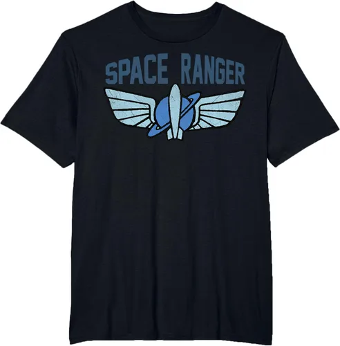 Vista 24 de Disney Pixar Toy Story 4 Buzz Lightyear Space Ranger Badge - Camiseta, Negro, S