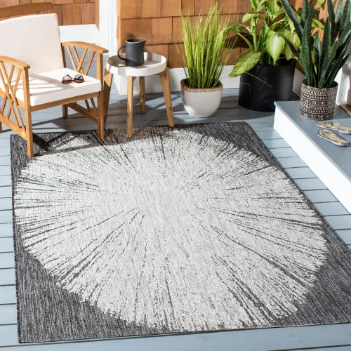 Vista 15 de Safavieh Courtyard Collection CY8893 - Alfombra decorativa para interiores y exteriores, no desprende pelusa, fácil de limpiar, 2 x 3 pies 7 beige