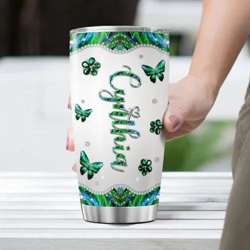 Vista 5 de CUBICER Vasos de café personalizados con tapa, tazas de viaje de mariposa para amantes de los animales, mujeres, niñas, niños, vaso de acero