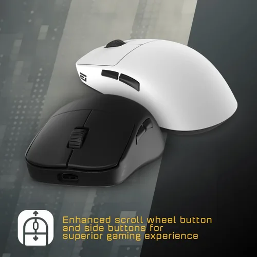 Vista 4 de ENDGAME GEAR OP1we - Mouse inalámbrico para juegos, microcontrolador CompX CX52850, sensor óptico Pixart PAW3370, compatible con la mod, diseño