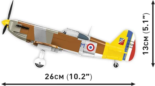 Vista 6 de COBI Colección Histórica Segunda Guerra Mundial Dewoitine D.520 Plane